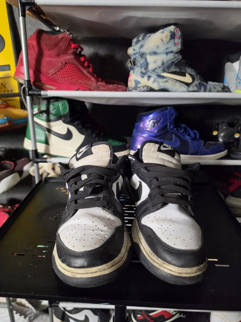 🔥 Nike Dunk Panda Men Size 9.5 Low Black White Retro Sneakers